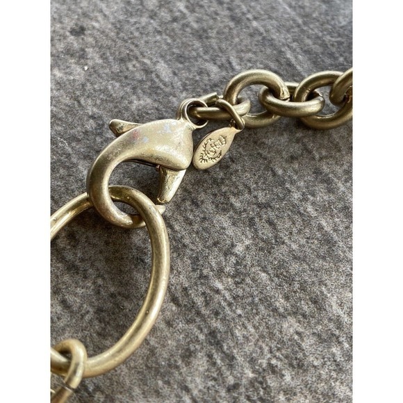 Premier Designs Necklace Fold Gold Tone Linked Chain 36” - Picture 4 of 7